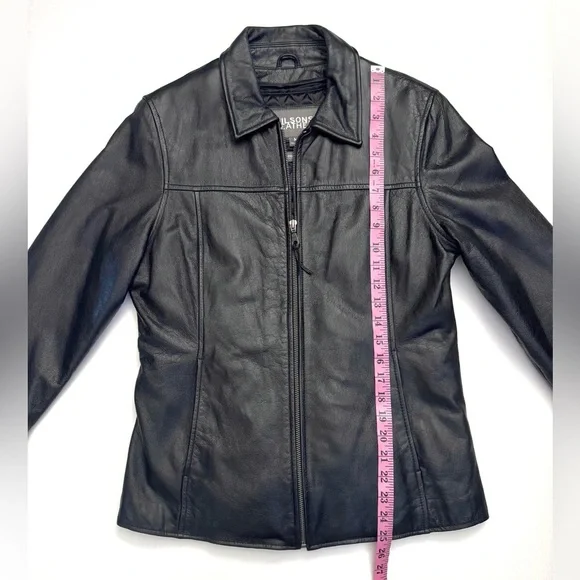 Wilsons Leather Women's Trinsulate Insulation Black Leather Jacket Size - M